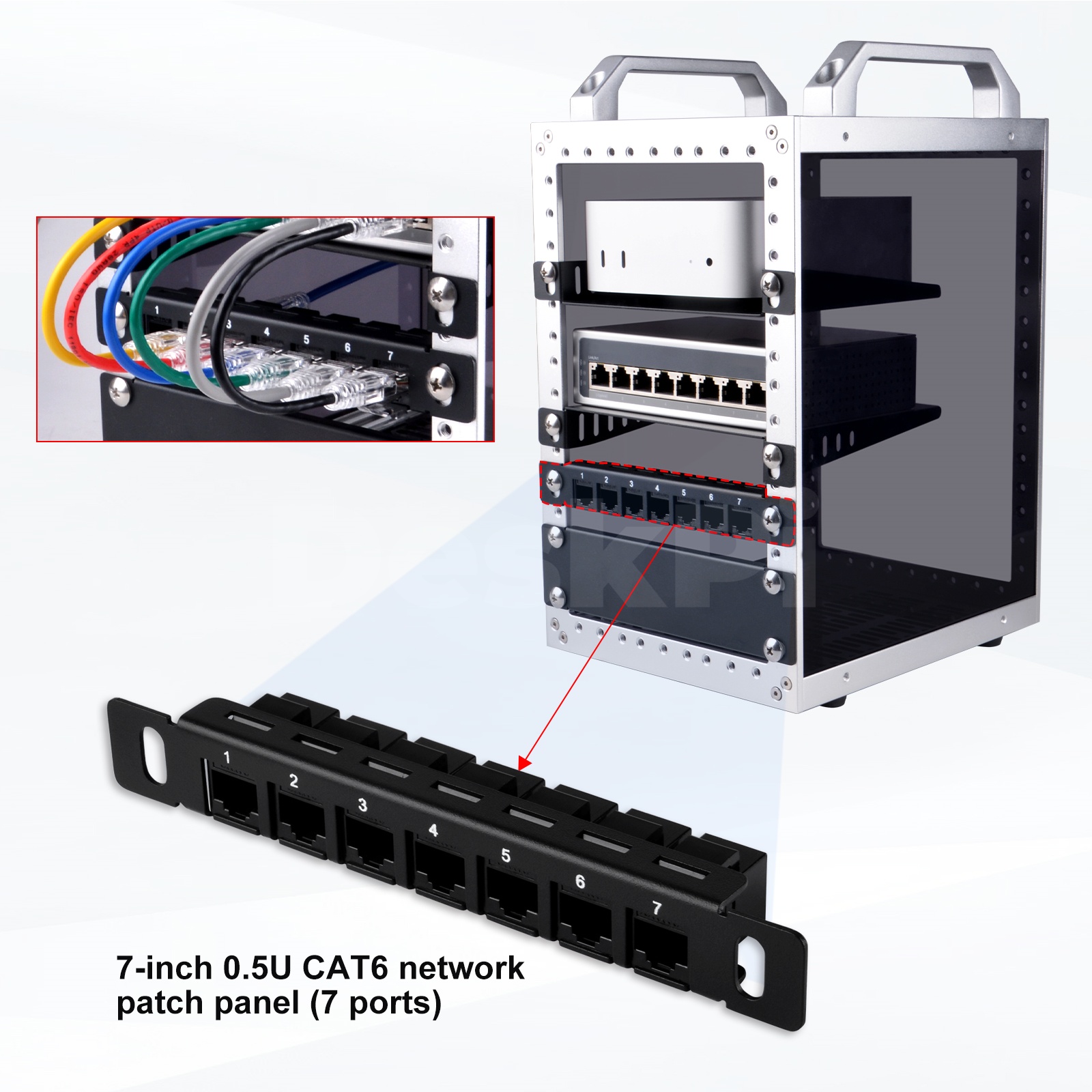 DeskPi RackMate 7 inç 0.5U CAT - Deskpi Super6C incelemesi ve fiyatı
